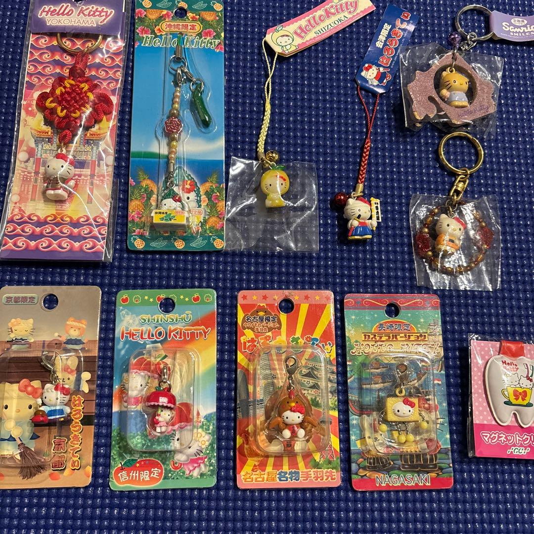 ご当地ハローキティ 限定ストラップセット レア含む11点