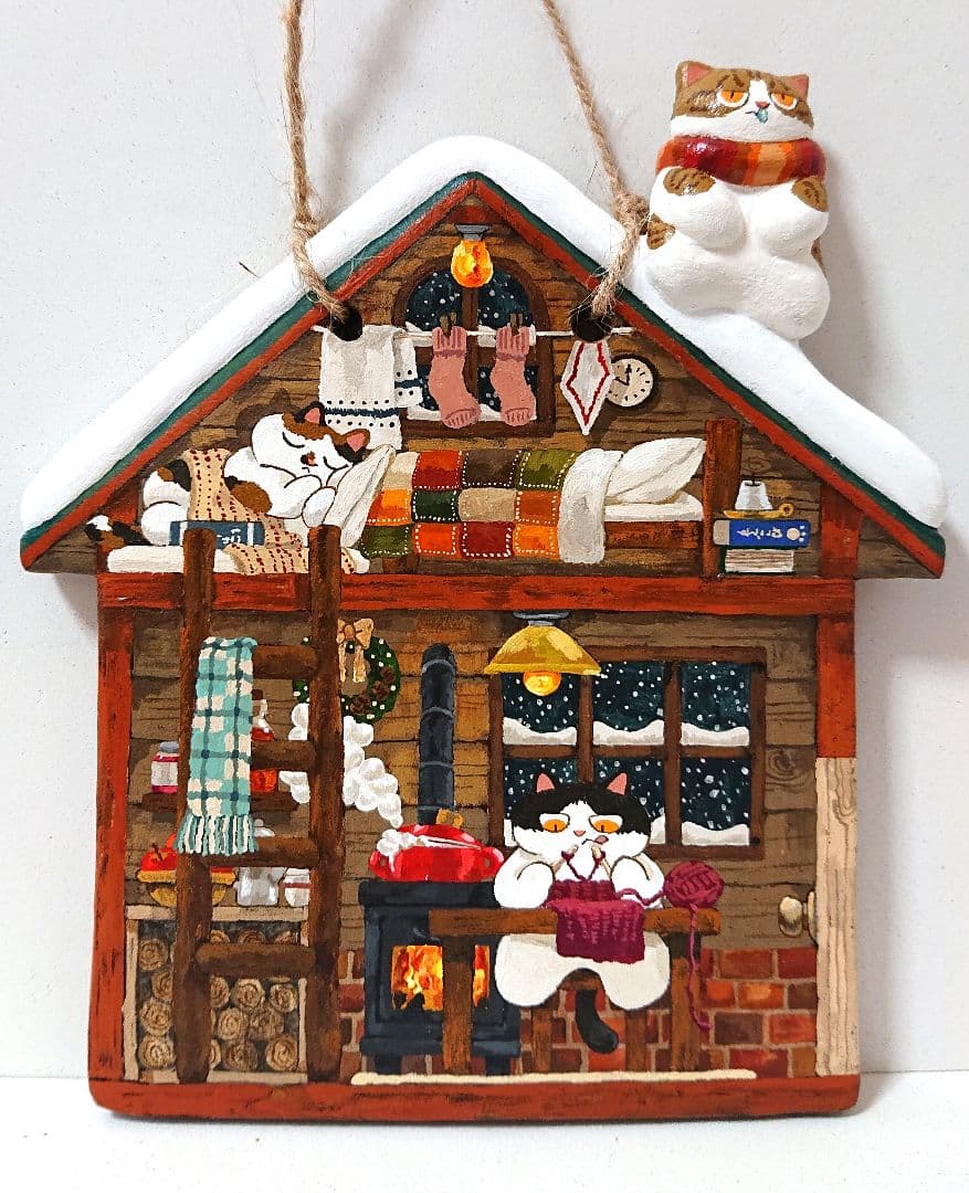 さむ〜い冬のお家時間　イラスト