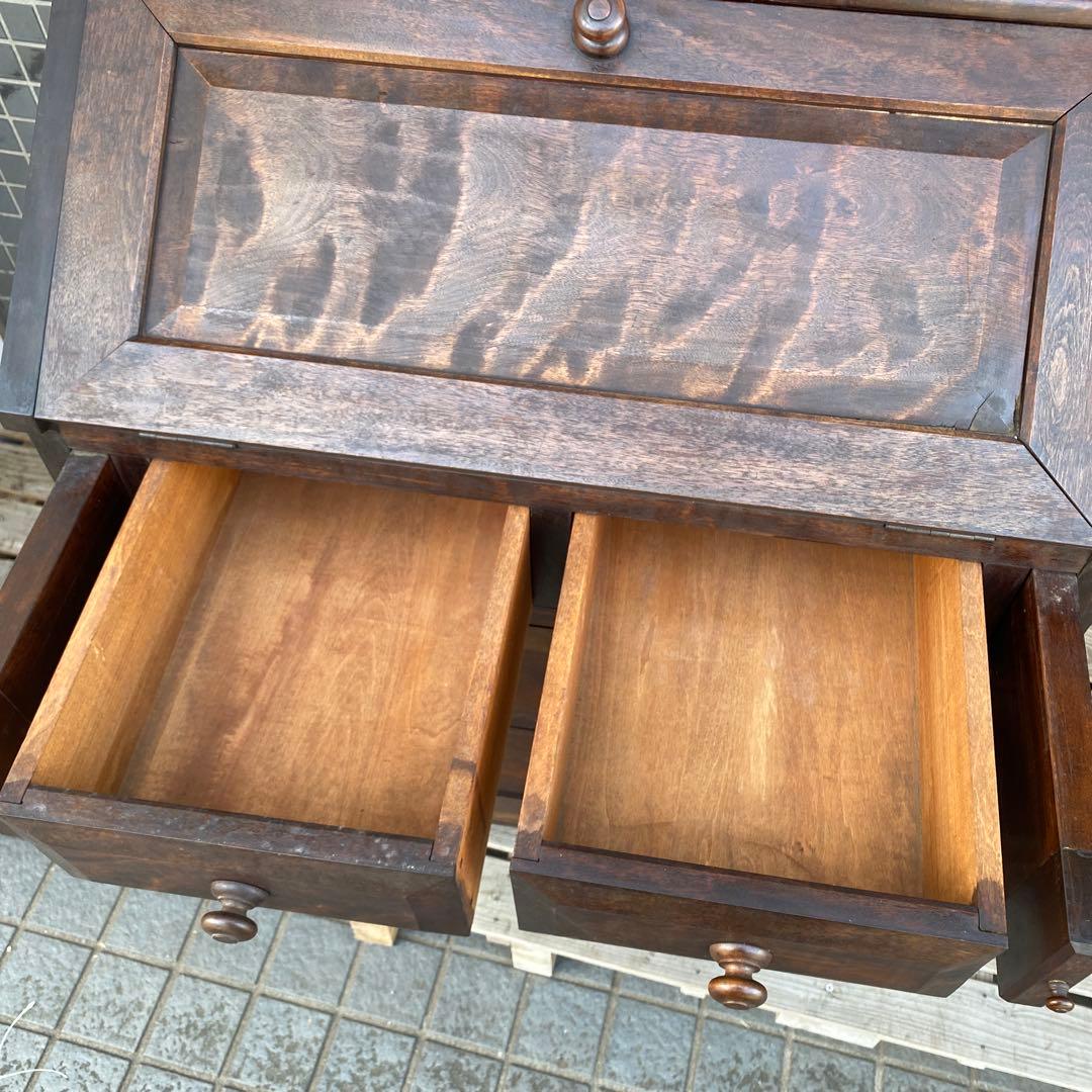 激安！ ヴィンテージライティングデスク 木製無垢 店舗什器 骨董品 テーブル