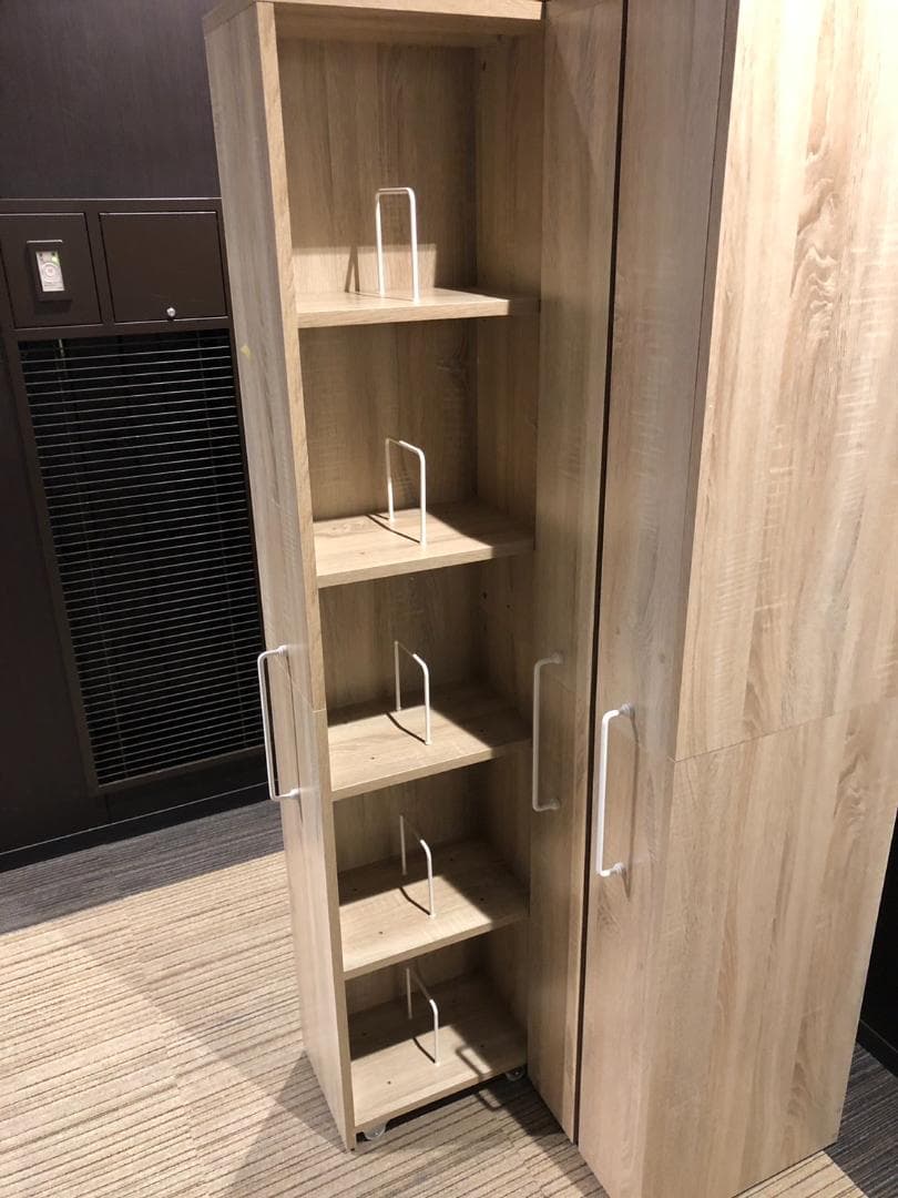 【福岡市限定】展示品・未使用品】隙間本棚 大容量収納 可動棚