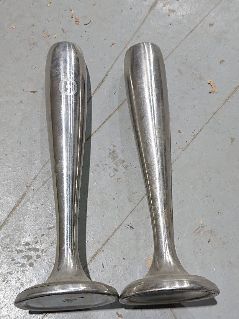 日食 日本食堂 食堂車 国鉄鉄道 ステンレススチール製花瓶 2個セット