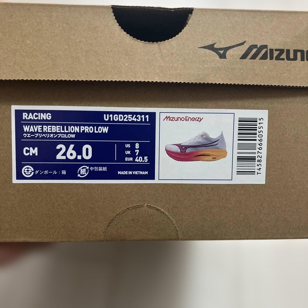 Mizuno ミズノ ウェーブリベリオンプロロー　26.0