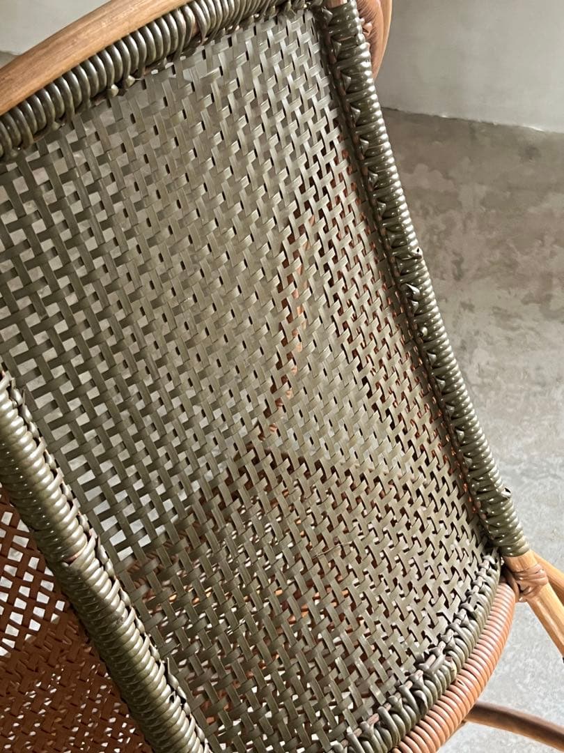 ヴィンテージ ラタン 曲木 ソファー ／ ガーデンチェアー 建築 インテリア