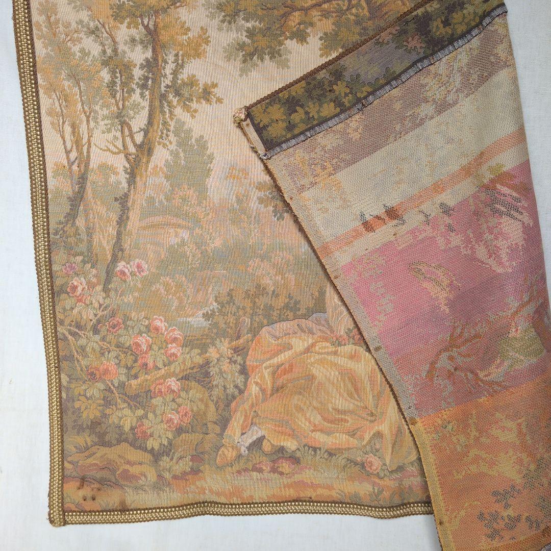 フランスヴィンテージ タペストリー ジャカード織り