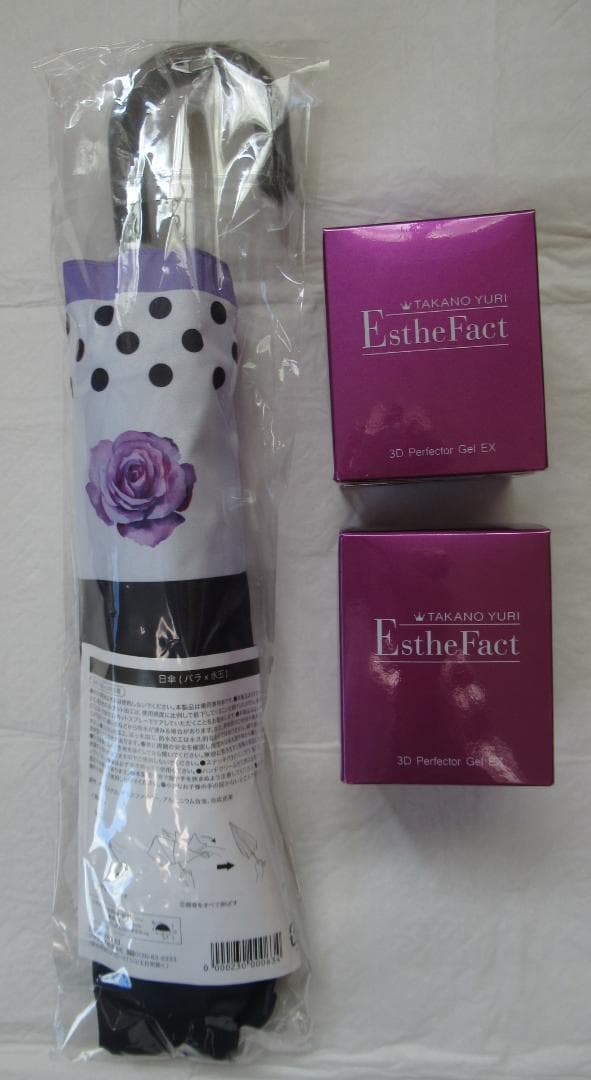 たかの友梨 エステファクト 3DパーフェクタージェルEX2個＆薔薇柄日傘