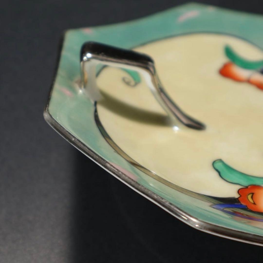 オールドノリタケ　ハンドル付八角皿　トレー　6R1549ダG