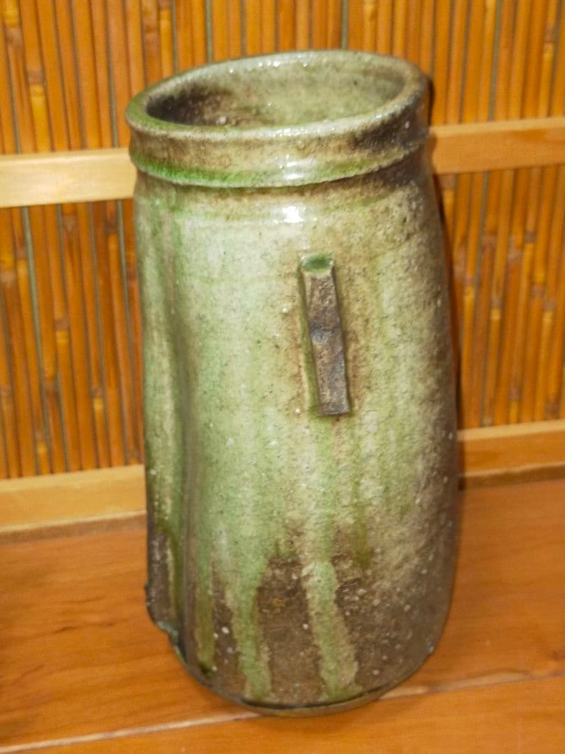 ♥古信楽　双耳　花瓶　信楽　古陶　骨董　古玩