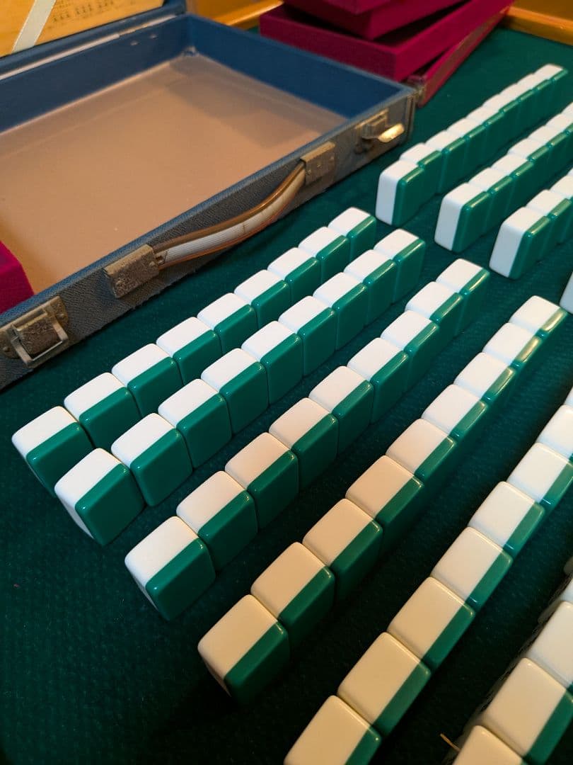 三栄製　関東書体 背緑　ジャンボ牌　下駄牌　レア