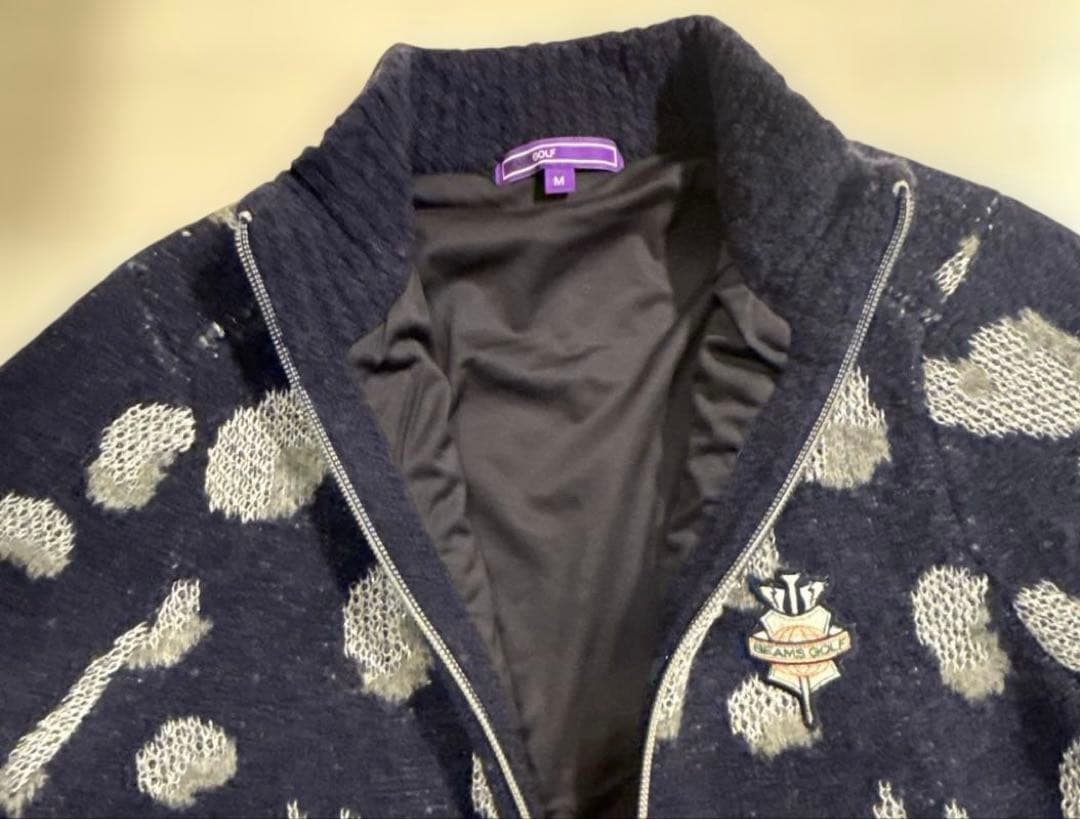 ビームスゴルフ　パープルレーベル　ニットブルゾン　ニットスカート　セット　M