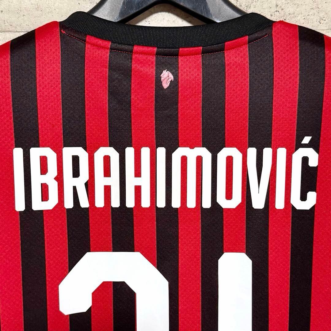 【美品！】19/20 ACミラン ♯21 イブラヒモヴィッチ【XLサイズ】ホーム