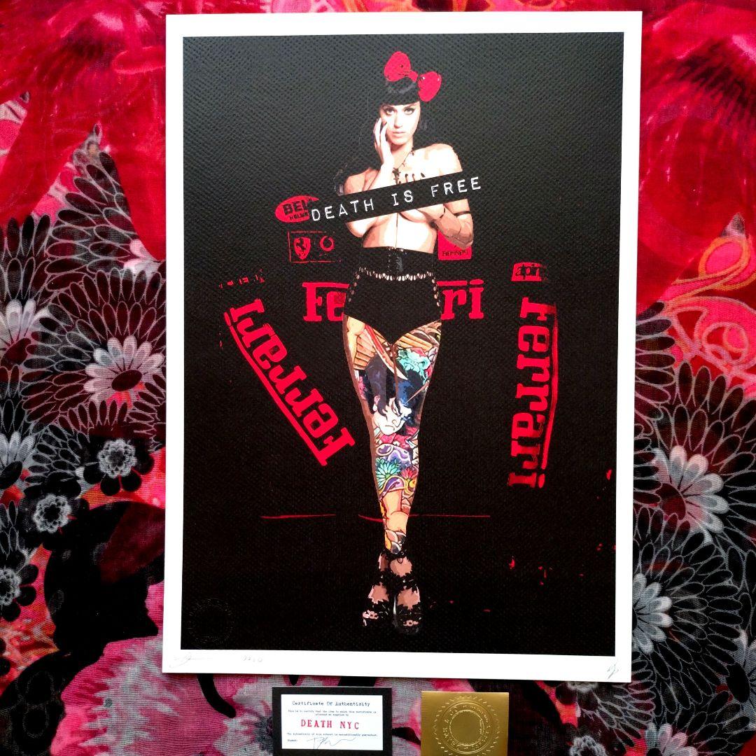 death nyc 世界限定100枚　ディスガール　浮世絵　フェラーリ