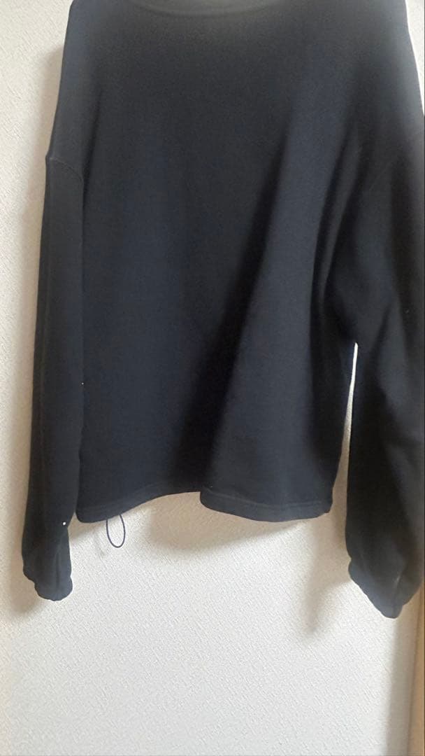 K*U様 サグクラブブラックオーバーサイズトレーナー