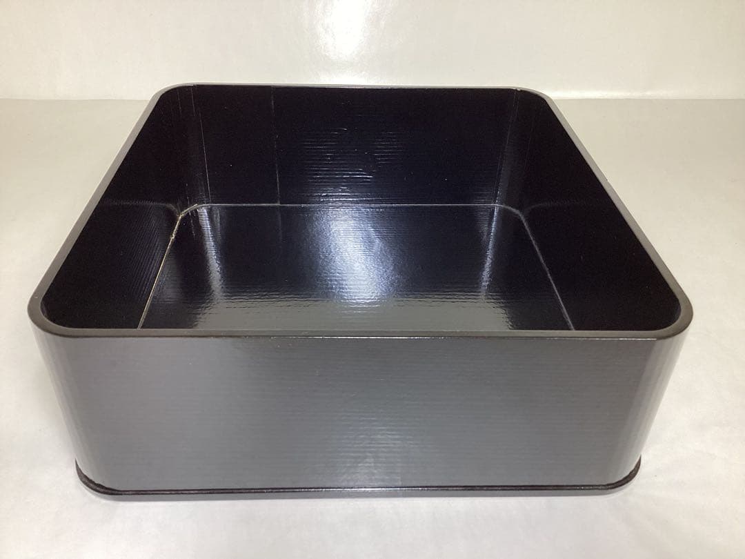 神折敷 黒 大 紙箱入 茶道具 古物品