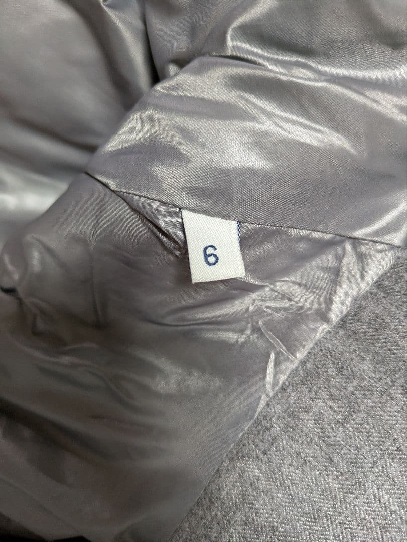 グレー ダウンジャケット 取り外しフード