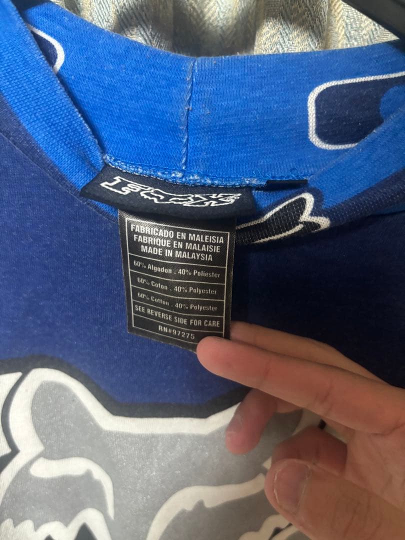 tohji着用 FOXレーシングロングシャツ