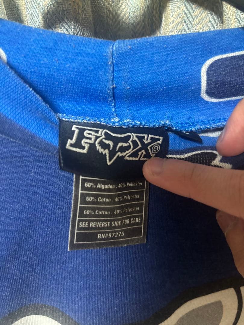 tohji着用 FOXレーシングロングシャツ