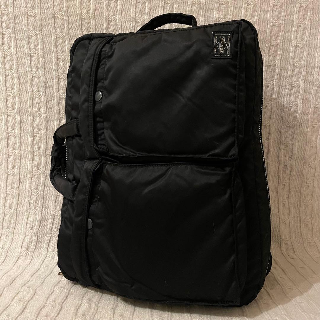 【美品✨】PORTER タンカー 3way ビジネスバッグ リュック ブラック