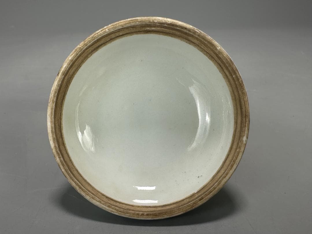 中国美術　清時代　清朝　青花人物画香合　蓋物　唐物　古物保証　時代物　香道具