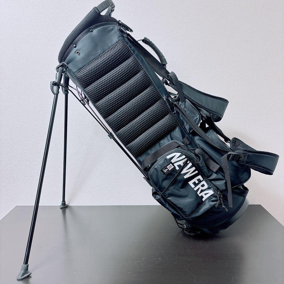 NEW ERA ニューエラ スタンド式 キャディバッグ 9型 美品 黒　綺麗