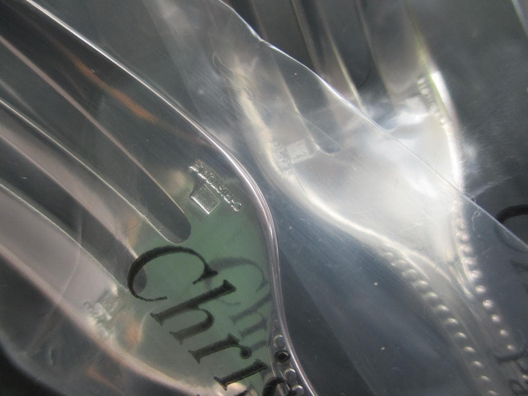 みにょん★未開封品☆高級銀器クリストフルシルバー銀P　ケーキフォーク2本