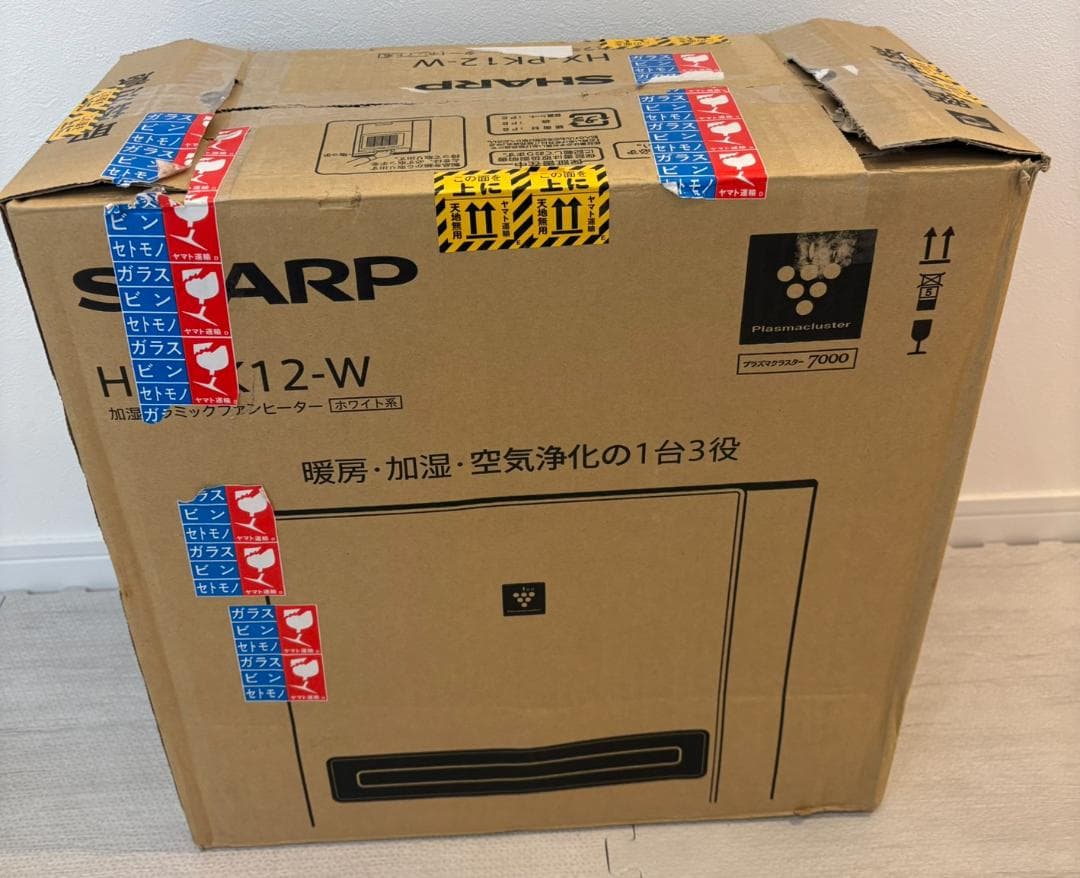 【新品展示品】 SHARP HX-PK12-W セラミックファンヒーター