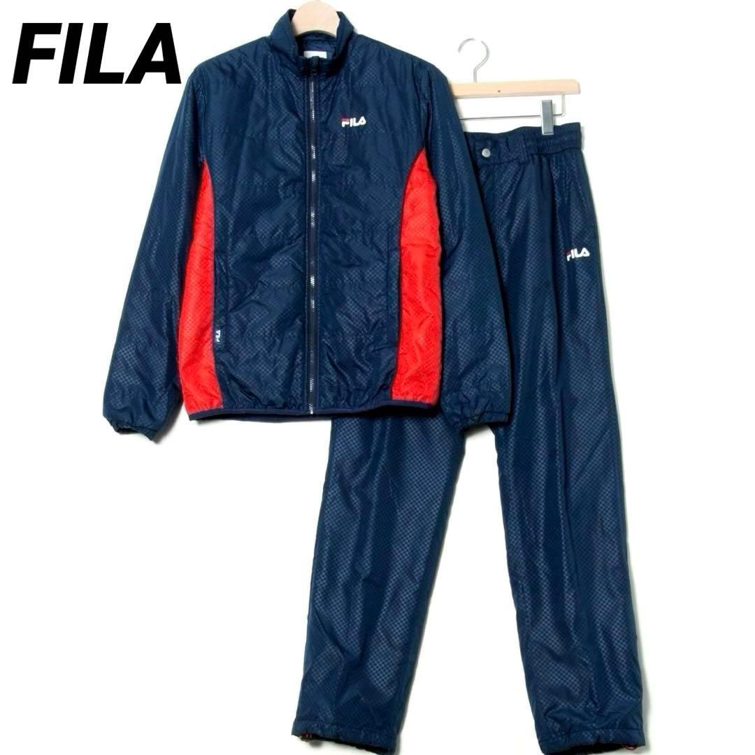 FILA フィラ ゴルフ 中綿ジップジャケット パンツ 上下 セットアップ 美品