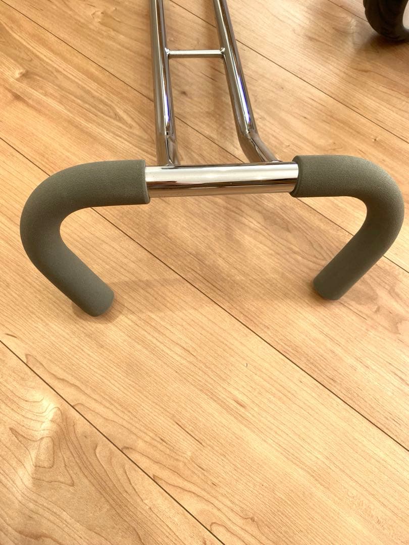 BTM 三輪車 手押し 舵取り棒 ベビーカー 自転車本体 グレー 屋根付き