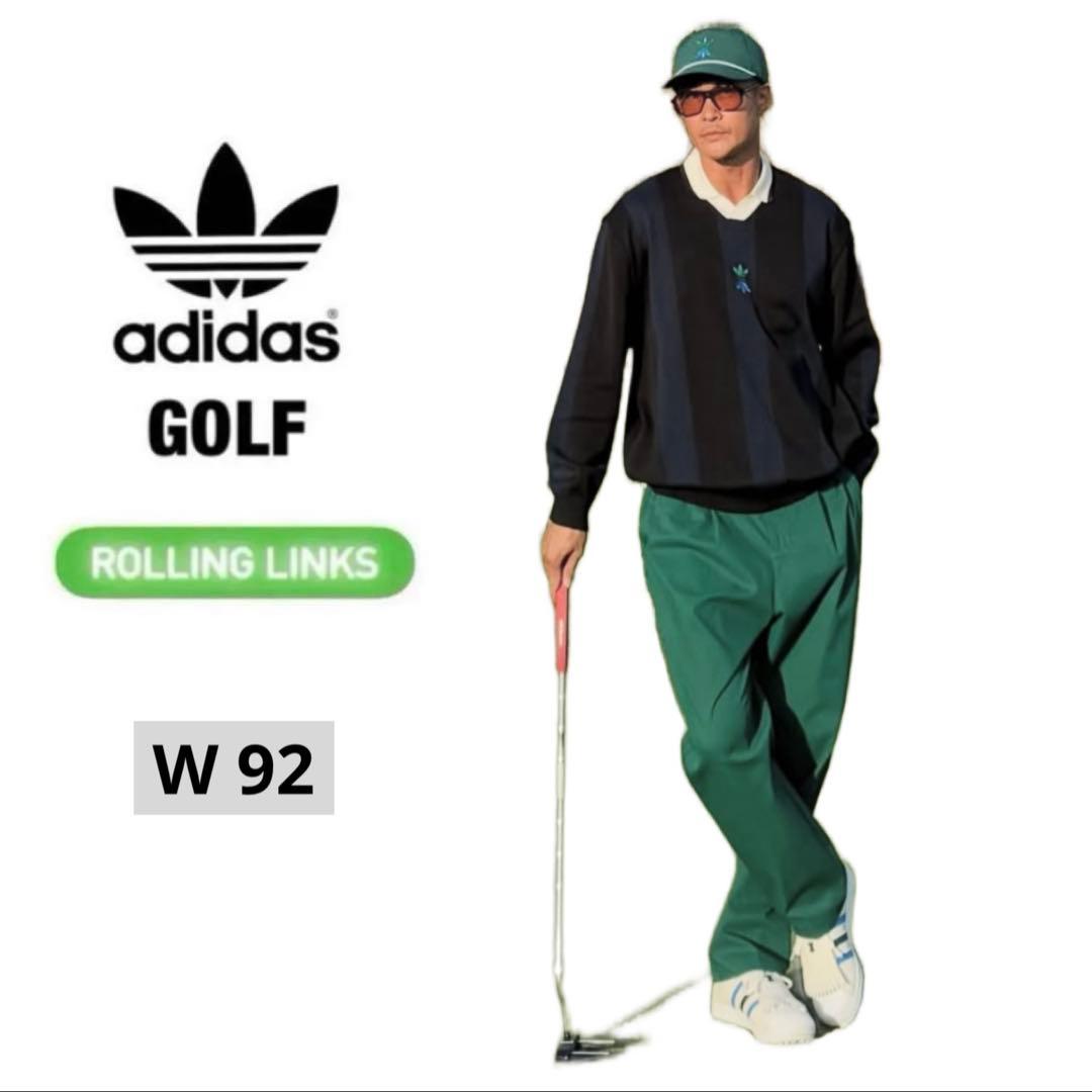 アディダス ゴルフ ローリング リンクス 92 チノ パンツ 緑 ウェア