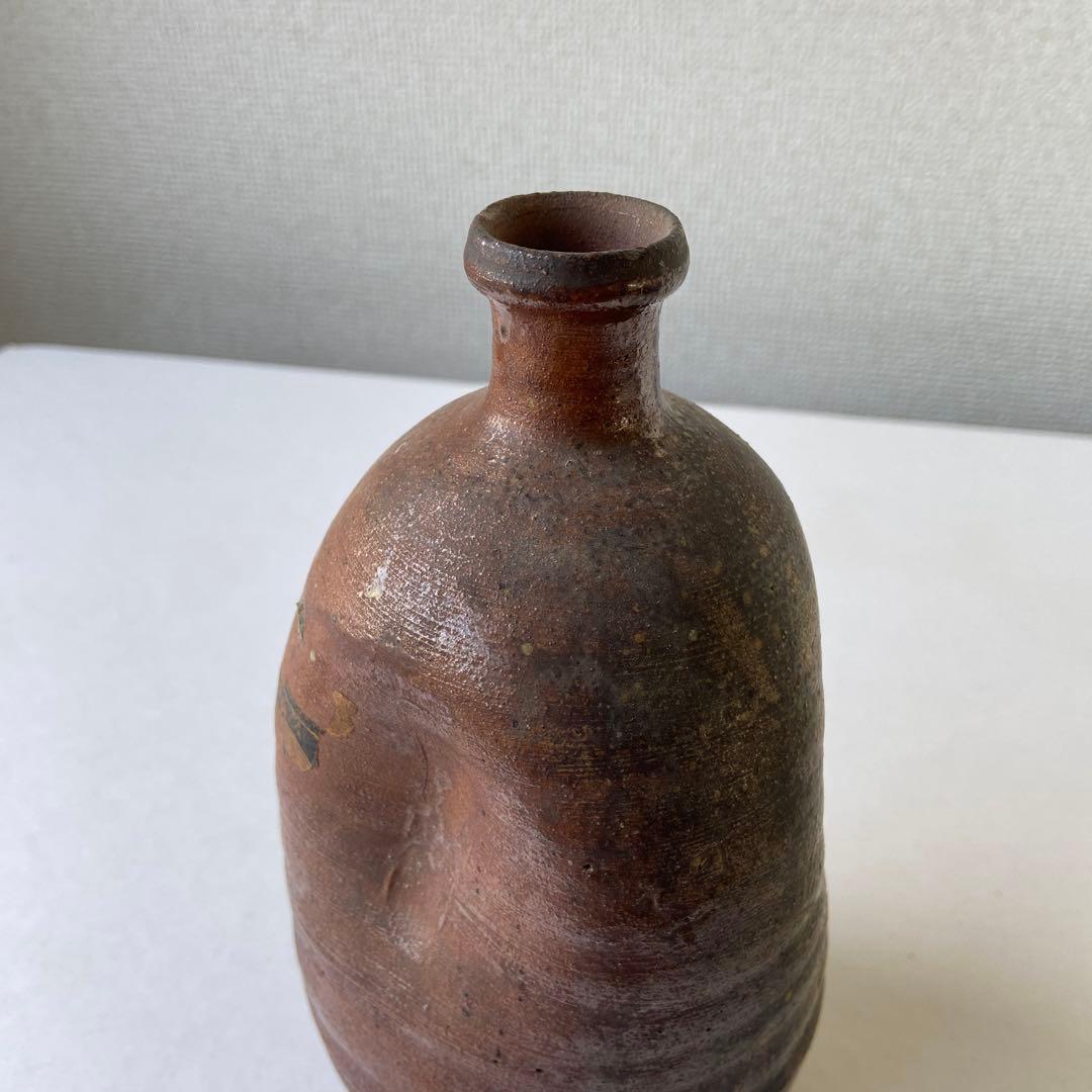 大應石庭　村田泰観　古丹波焼　布袋徳利　共箱