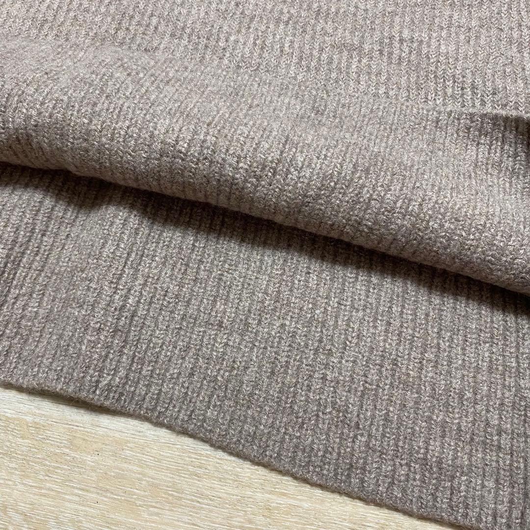 極美品 SLOBE IENA ファインウールニットミニワンピース リブニット