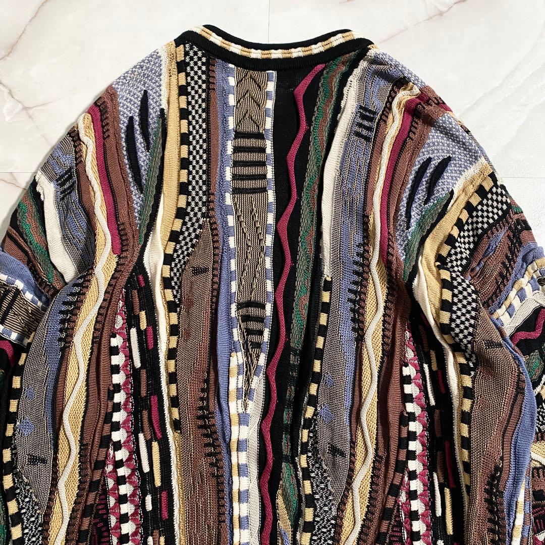 A18446 TUNDRA オーバーサイズ 3Dニット 3XLT マルチカラー