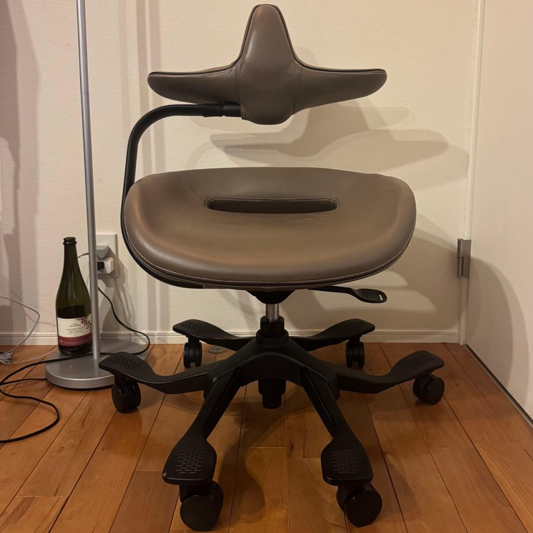矯正用品・補助ベルト iPole7 Wooridul Chair Natural Leather