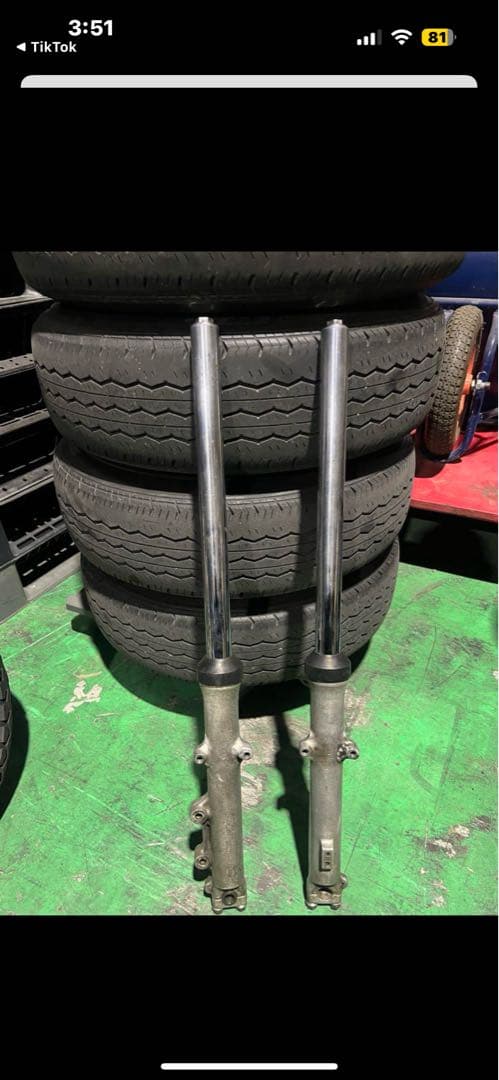 GSX400Eフロントフォーク