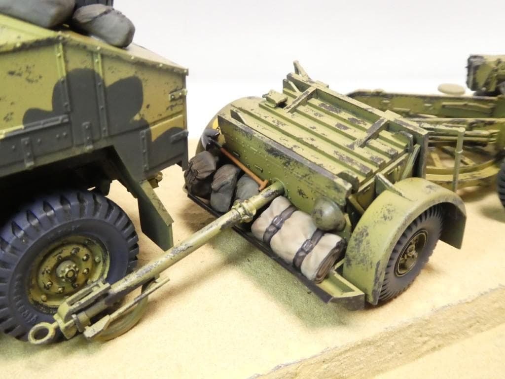 タミヤ　1/35　25ポンド砲とクォード・ガントラクター＆10HP ティリー