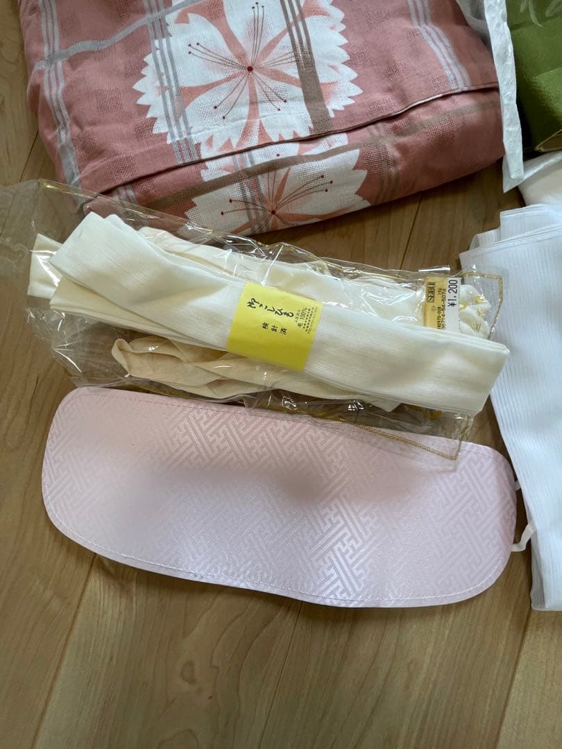 夢工房高級ブランド浴衣帯下駄小物一式 総額7万円超 美品 百貨店購入
