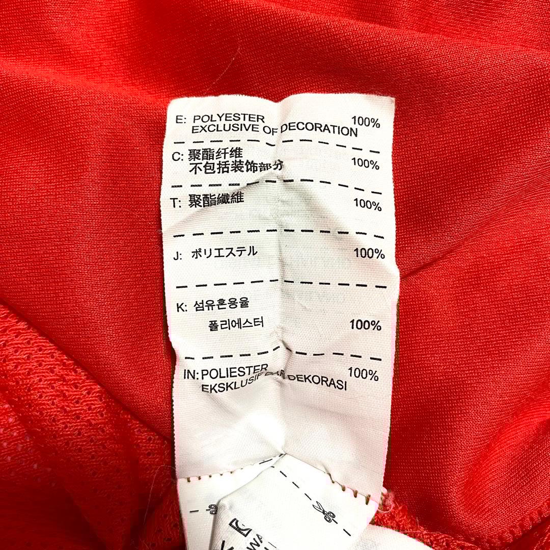 ナイキ　マンチェスターU　ゲームシャツ　Tシャツ　刺繍ロゴ　レッド　L