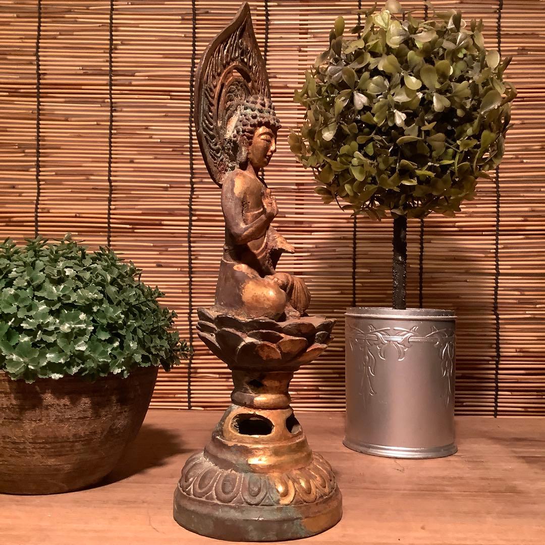 朝鮮・三国時代「秘仏・阿弥陀如来坐像」高句麗・百済・新羅・寺院仏閣・鍍金銅仏