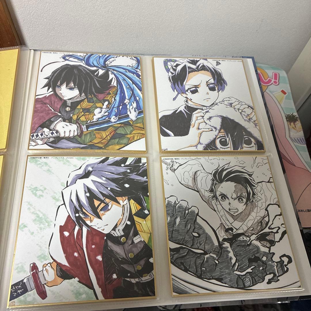 鬼滅の刃 全集中展 複製色紙拾集帳　複製ミニ色紙 壱 弍 参 肆 伍　フルコンプ