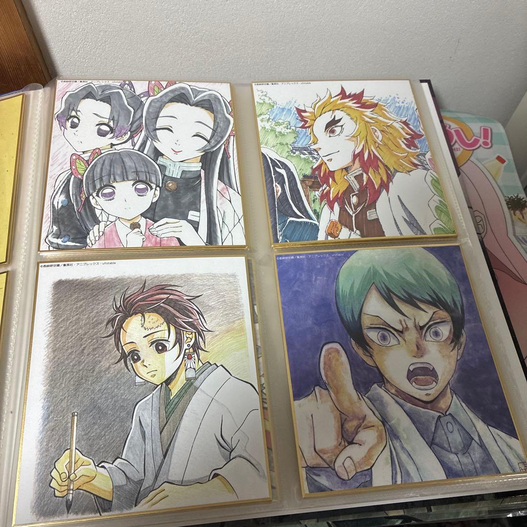 鬼滅の刃 全集中展 複製色紙拾集帳　複製ミニ色紙 壱 弍 参 肆 伍　フルコンプ