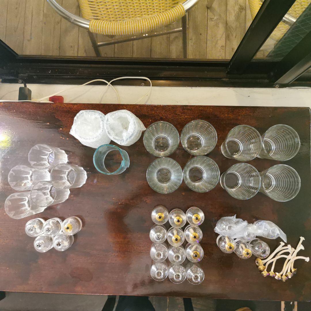 キャンドルホルダーとランプオイルセット