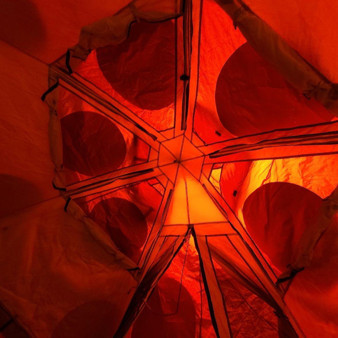 DOD キノコテント T4-610-RD 4人用 レッド ワンタッチ　アウトドア