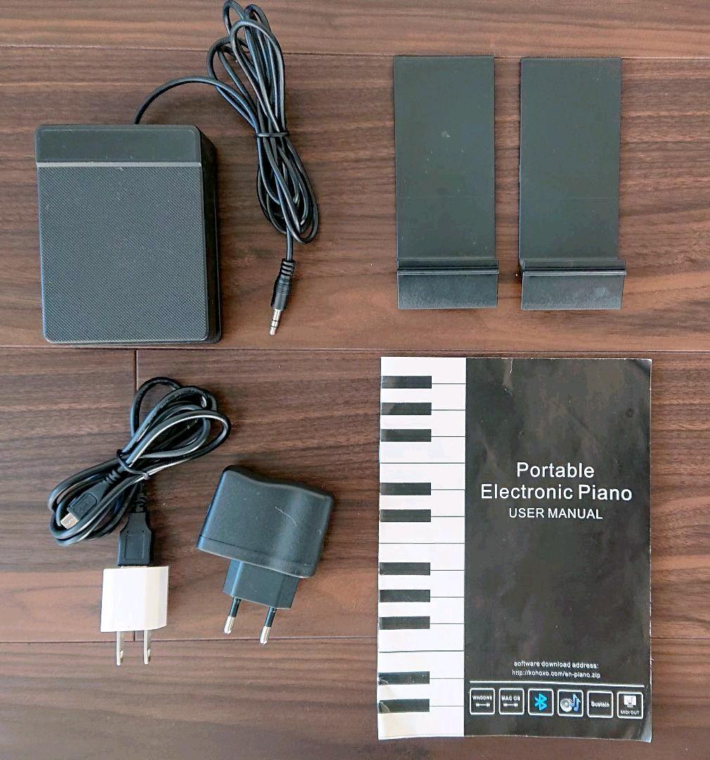 電子ピアノ キーボード 88鍵盤 充電可能ワイヤレス MIDI対応