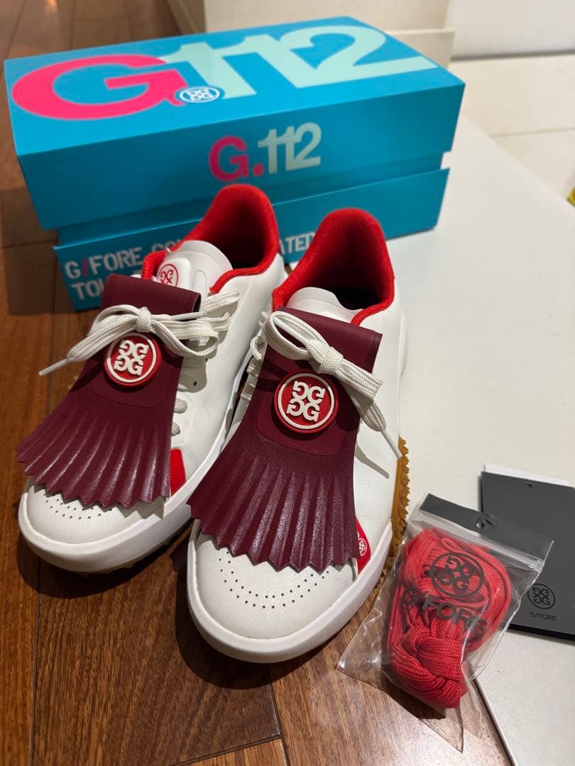 G/FORE G.112 ゴルフシューズ ホワイト/レッド　美品