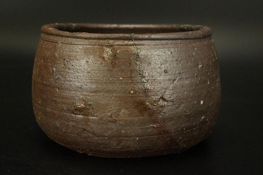 茶道具 備前 建水 共箱 未使用(A561)