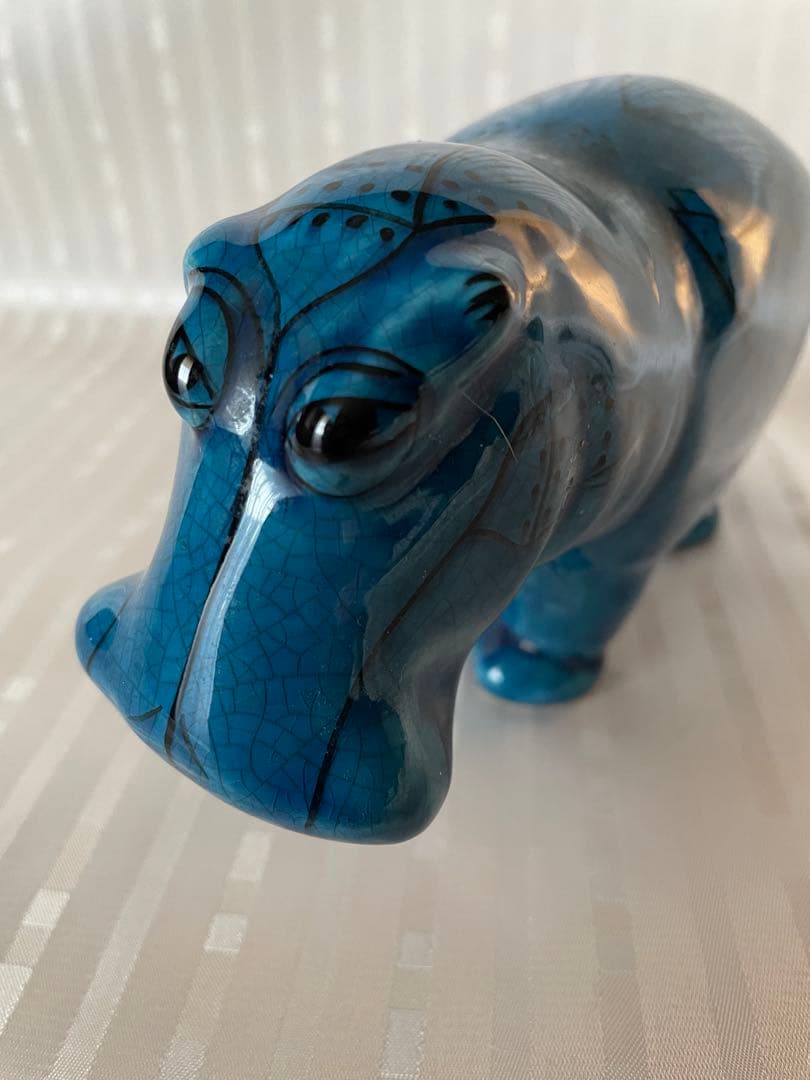 メトロポリタン美術館 青いカバ ウィリアム 陶器製 レプリカ