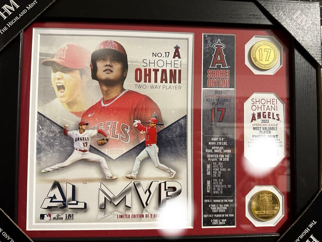 大谷翔平　2023 AL MVP記念ダブルメダル