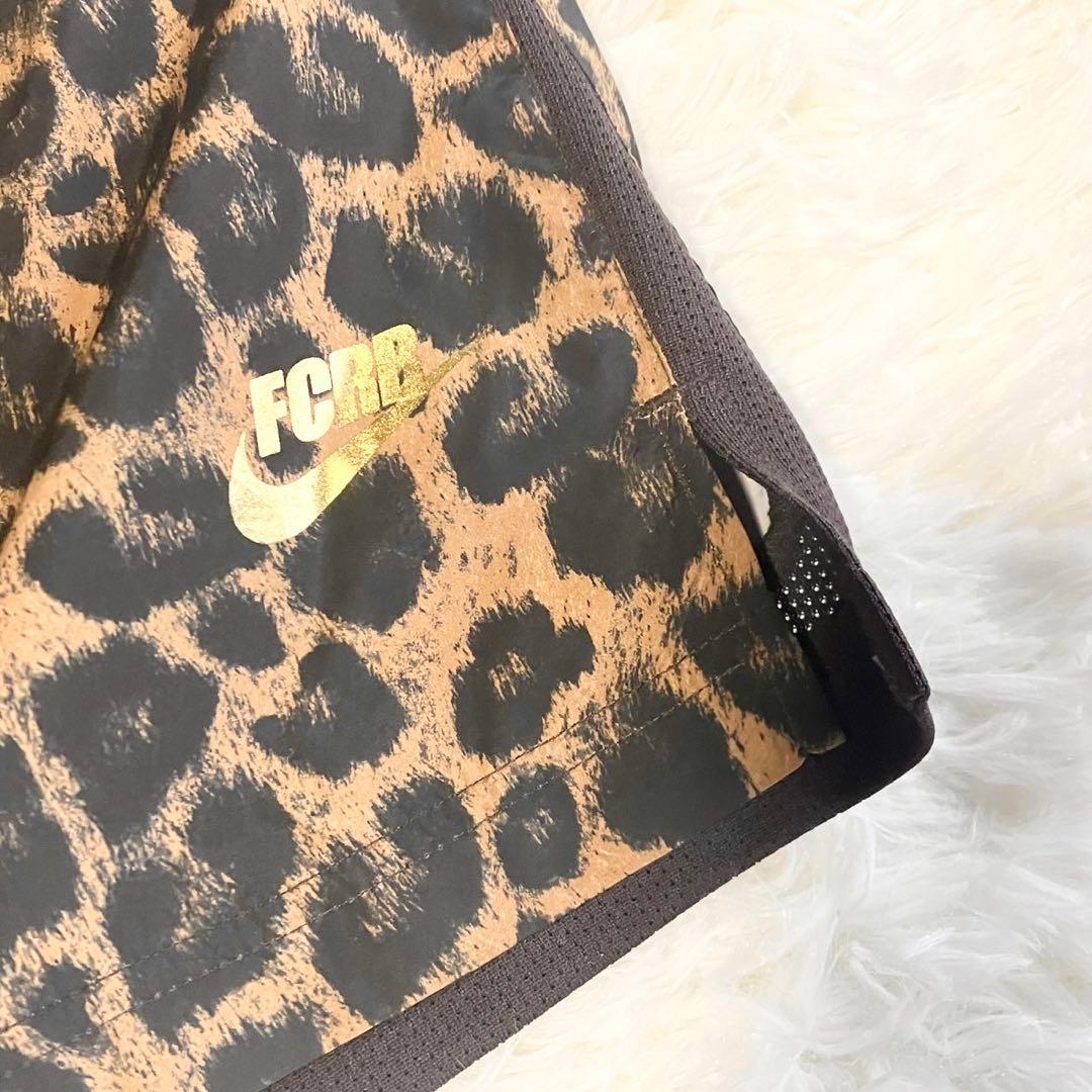 美品 希少 NIKE × FCRB.レオパード ハーフパンツ セットアップ
