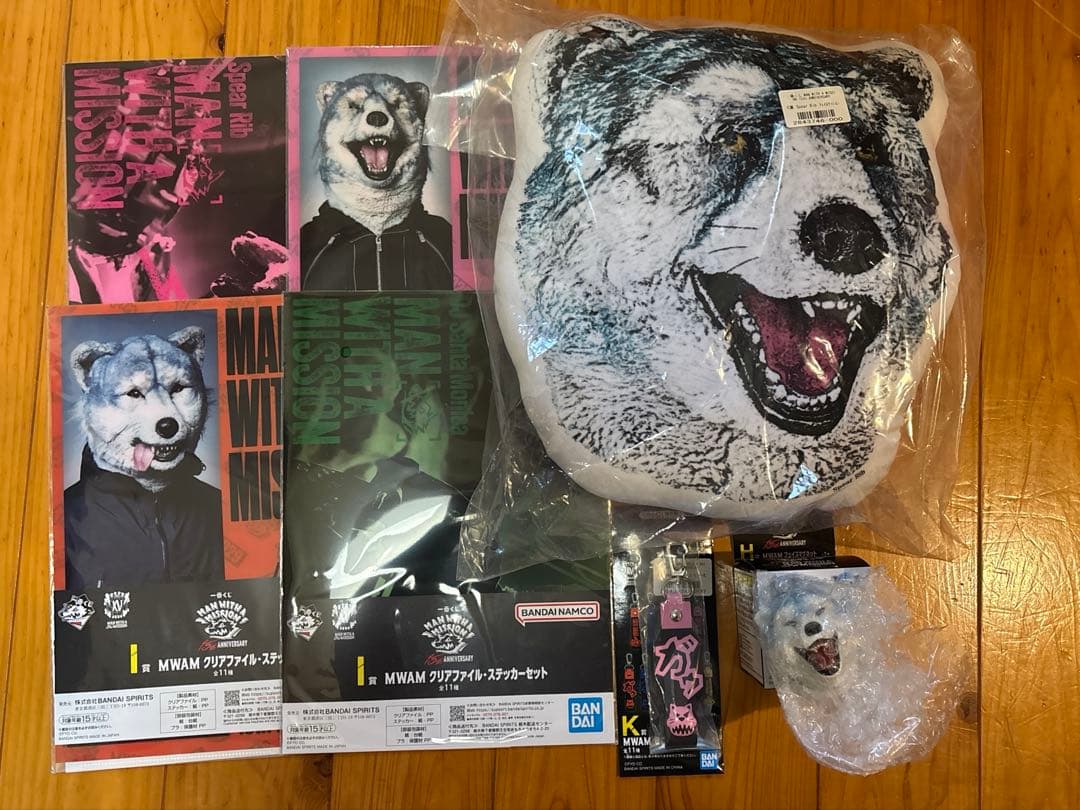 一番くじMAN WITH MISSION 15thANNIVERSARY 7点