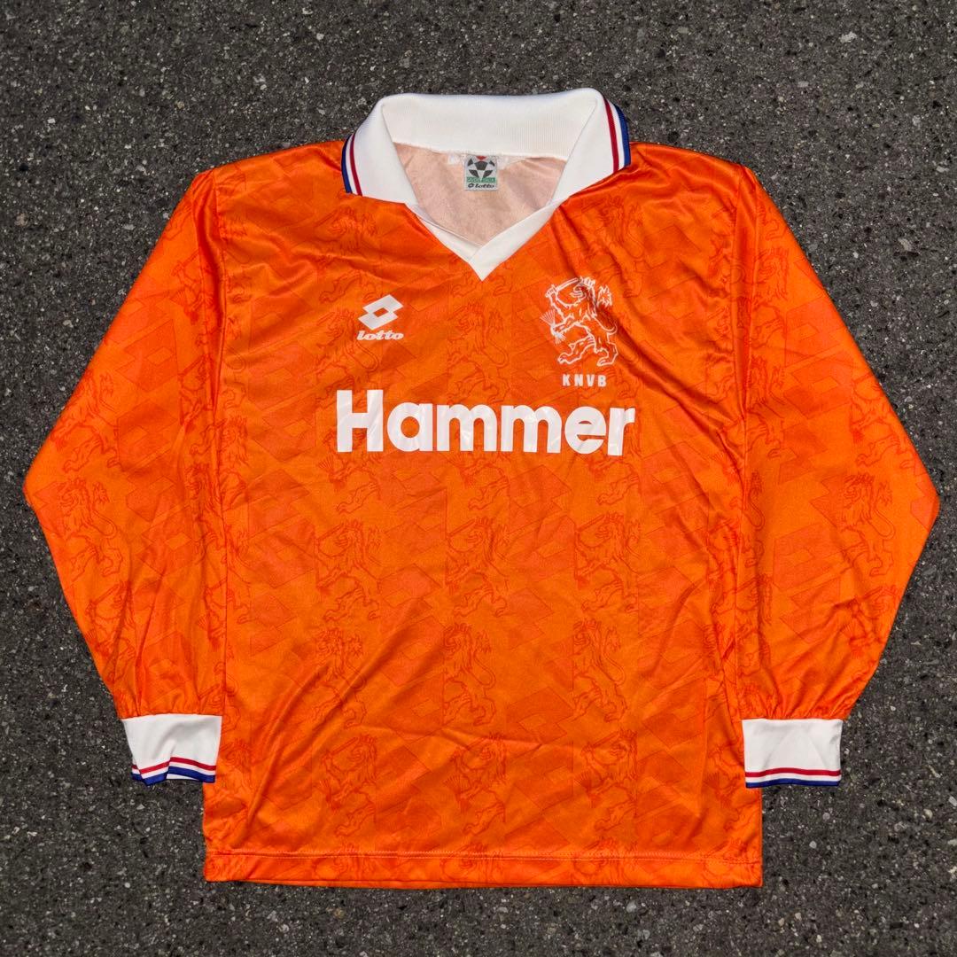 90s Lotto イタリア製 サッカー オランダ代表 ゲームシャツ 7番