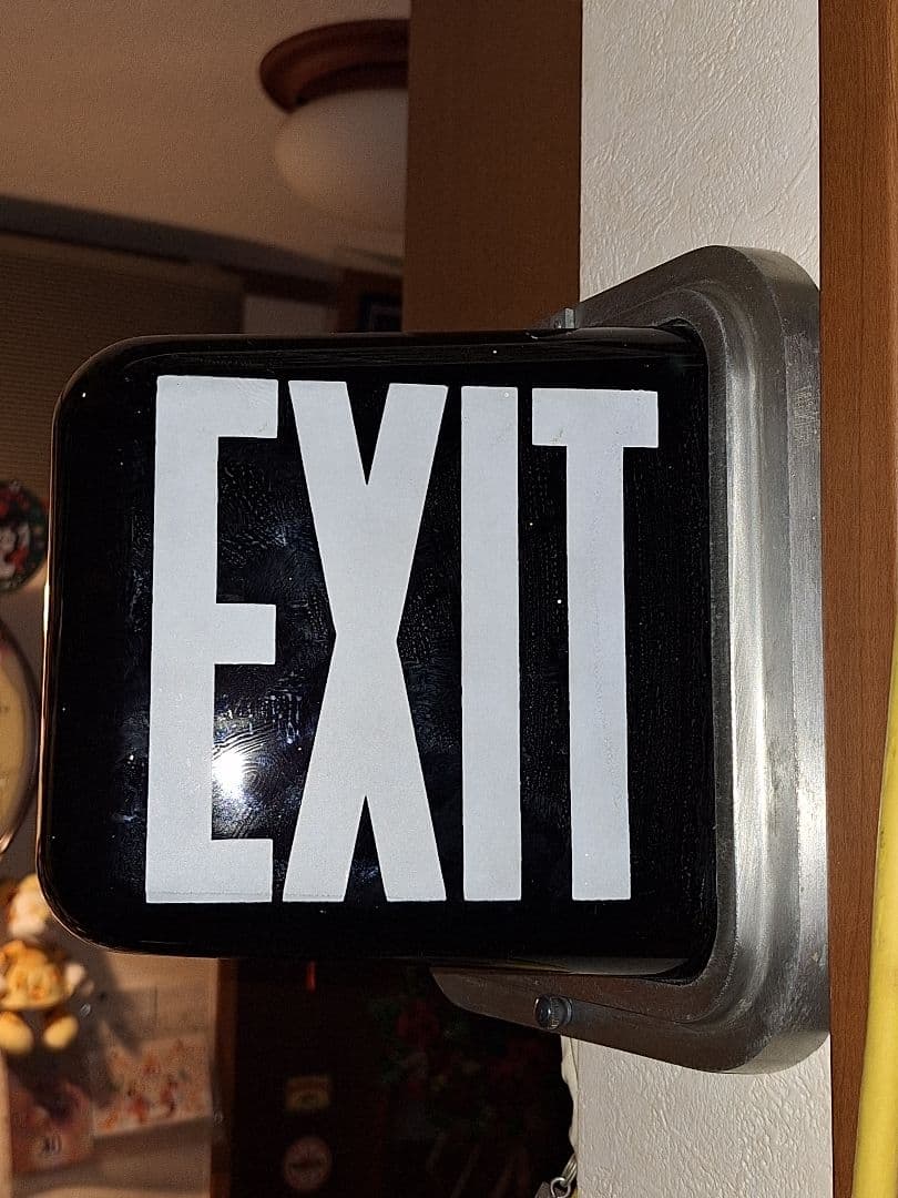 1900's アンティーク ヴィンテージ EXIT ランプ オリジナル アメリカ